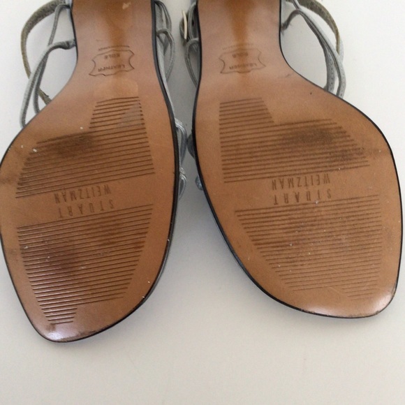 STUART WEITZMAN CRYSTAL FLOWER SANDALS SIZE 6 - Picture 14 of 16